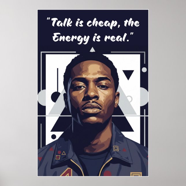 Póster Kay Flock Poster – Talk Is Cheap, Energy Is Real (Frente)