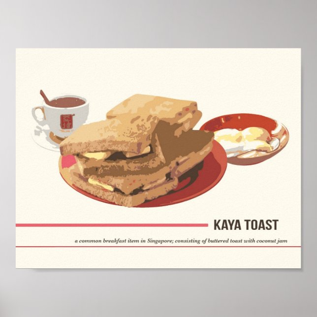 Póster Kaya Toast Poster (Frente)
