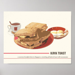 Póster Kaya Toast Poster