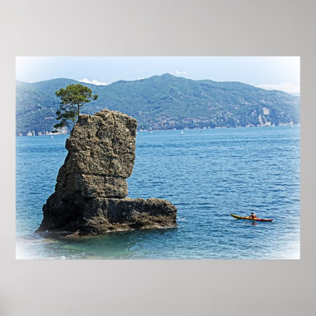 Póster Kayak Adventures - Santa Margherita Ligure, Italia (Frente)