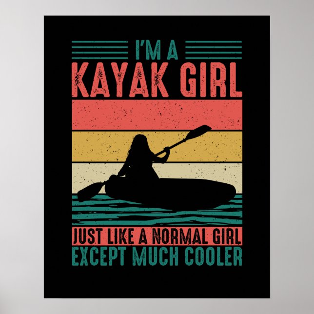 Póster Kayak Chica pero más frío (Frente)