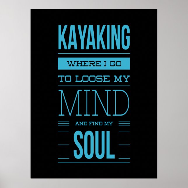 Póster Kayak Donde Voy A Perder Mi Mente (Frente)