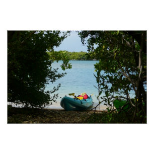 Póster Kayak en St. Thomas Islas Vírgenes Estadounidenses