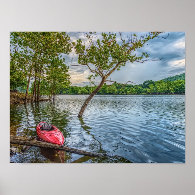 Póster Kayak Floating On Table Rock Lake (Frente)