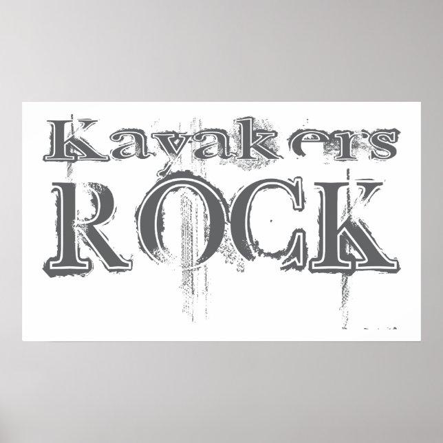 Póster Kayakers Rock (Frente)