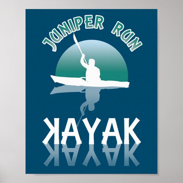 Póster Kayaking Juniper Run - Kayak (Frente)