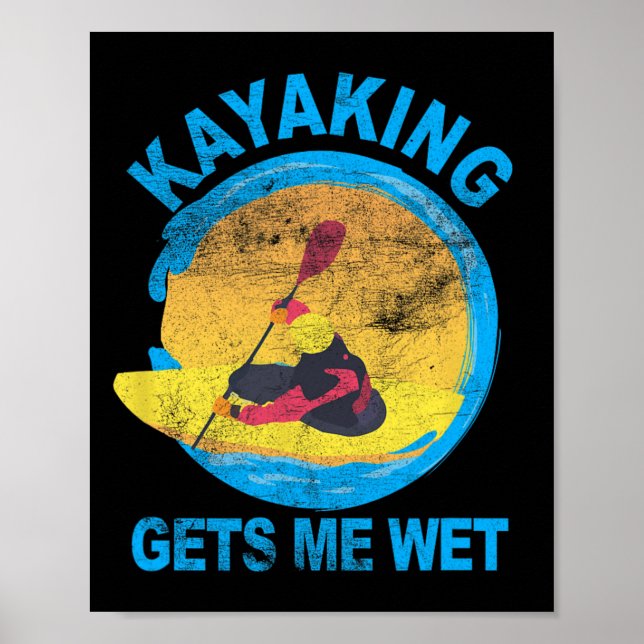 Póster Kayaking Me Hace Diversión De Halloween (Frente)