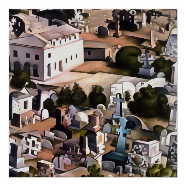 Póster Kayakoy Fethiye abandonó el arte geométrico de la  (Anverso)