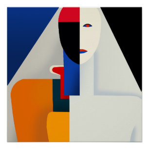 Póster Kazimir Malevich, torso de mujer (1932)