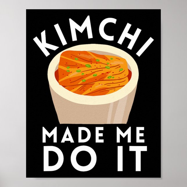 Póster Kbbq coreano Bbq Kimchi Ramen (Frente)