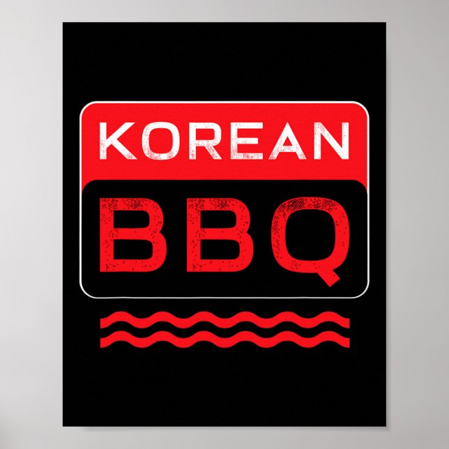 Póster Kbbq Coreano Bbq Lover Cocina De Cocina Asiática (Frente)