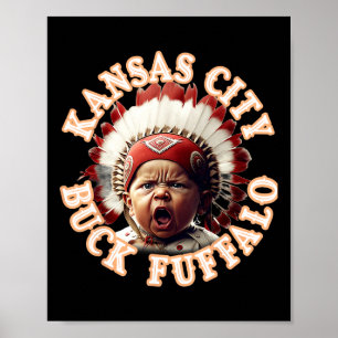Póster Kc Tailgate Kansas City Bbq Buck Fuffalo Barbecue