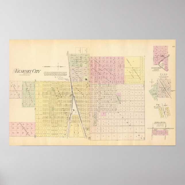 Póster Kearney City, Nebraska (Frente)