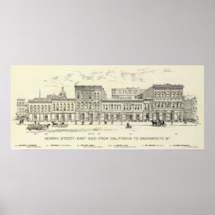 Póster Kearny, California and Sacramento East Side