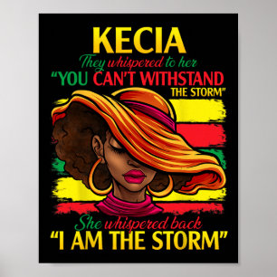 Póster Kecia Nombre de pila Apellido de familia Historia