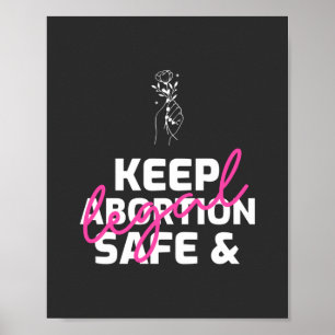 Póster Keep Abortion Safe And Legal  