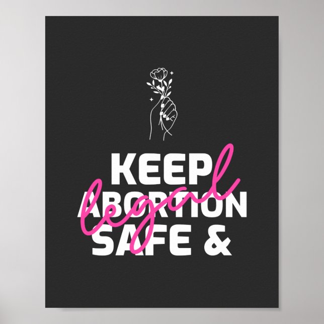 Póster Keep Abortion Safe And Legal   (Frente)