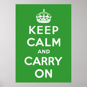Póster Keep Calm And Carry On