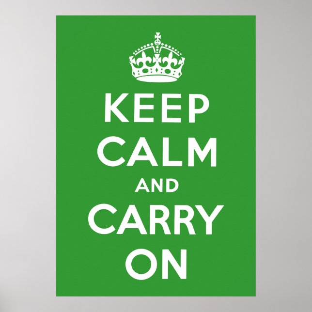 Póster Keep Calm And Carry On (Frente)
