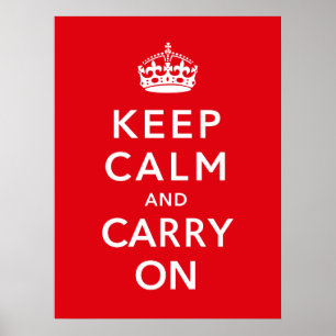 Póster Keep Calm And Carry On