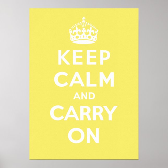 Póster Keep Calm and Carry On_LEMON MERINGUE (Frente)
