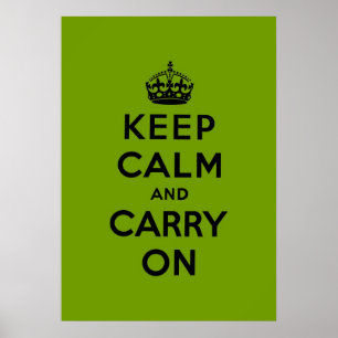 Póster keep calm and carry on Original