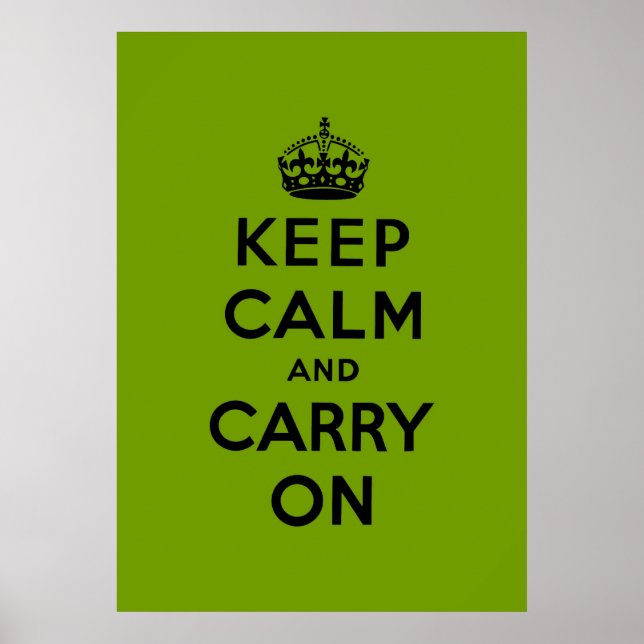Póster keep calm and carry on Original (Frente)