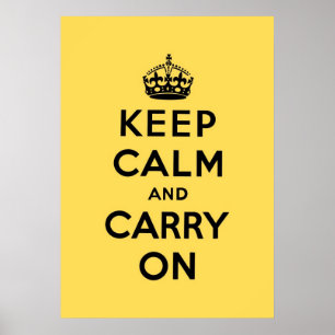 Póster keep calm and carry on Original