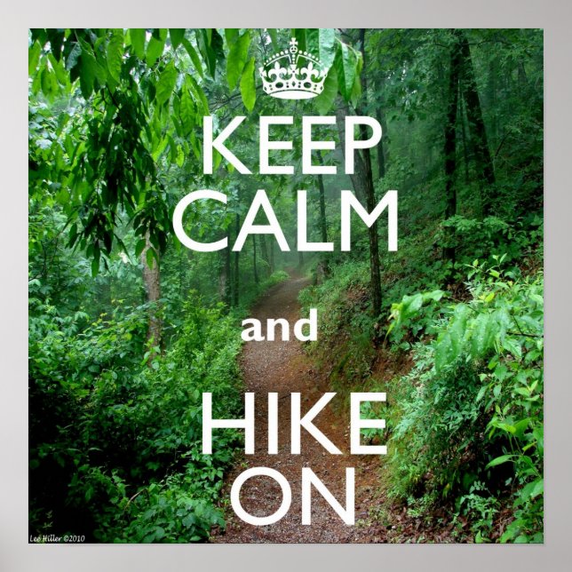 Póster Keep Calm and Hike On Poster (Frente)