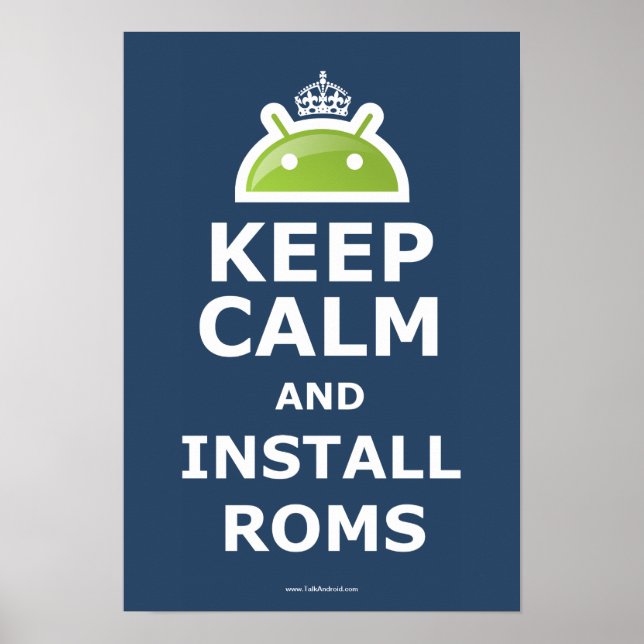 Póster Keep Calm and Install ROMs Poster (Frente)