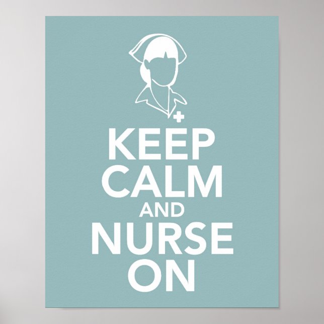 Póster Keep calm and Nurse on (Frente)