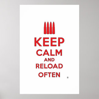 Póster Keep Calm and Reload