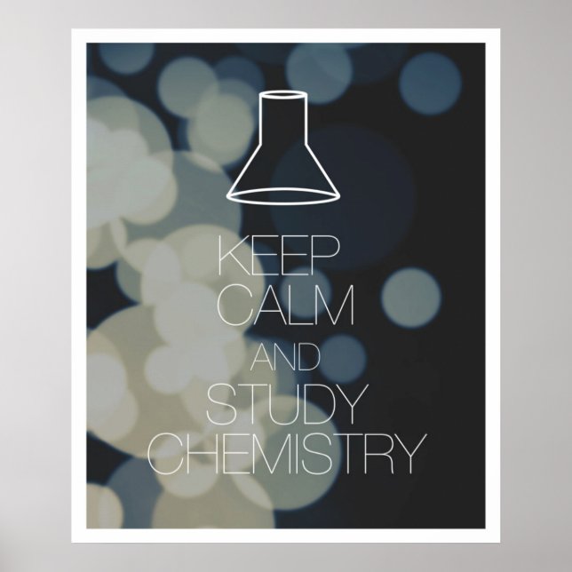 Póster Keep Calm and Study Chemistry (Frente)