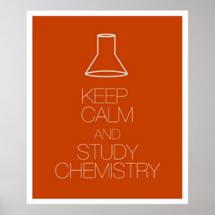 Póster Keep Calm and Study Chemistry