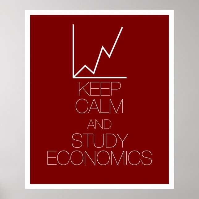 Póster Keep Calm and Study Economics (Frente)
