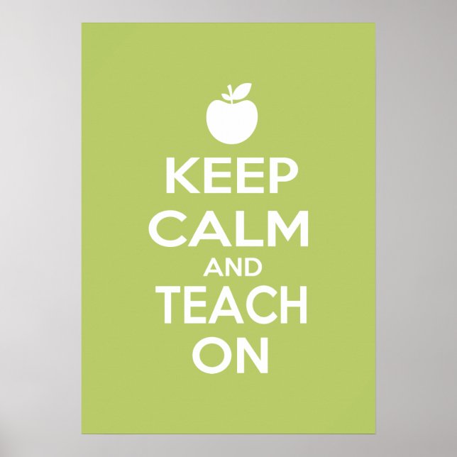 Póster Keep Calm and Teach On (Frente)