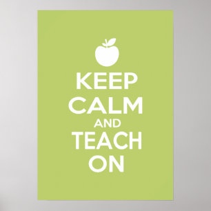 Póster Keep Calm and Teach On