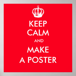 Póster keep Calm Customizable