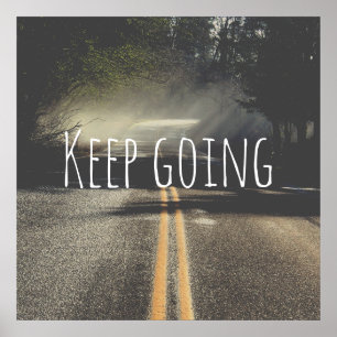 Póster Keep going