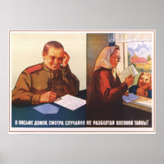 Póster Keep Military Secrets