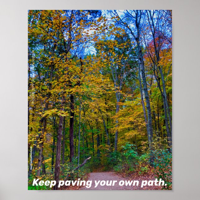 Póster Keep Paving Your Own Path Forest Path POSTER (Frente)