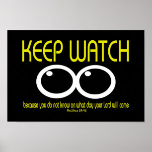 Póster KEEP WATCH - Mateo 24:42