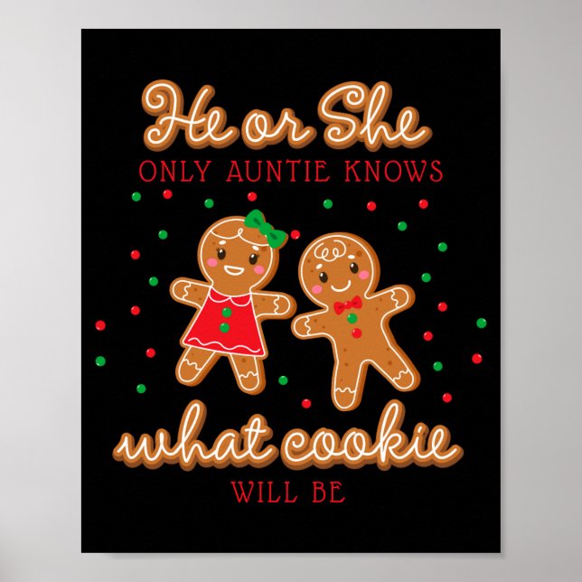 Póster Keeper Of The Gender Reveal Gingerbread Auntie  (Frente)