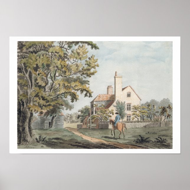 Póster Keepers House en Richmond Park, 1757 (pluma, tinta (Frente)