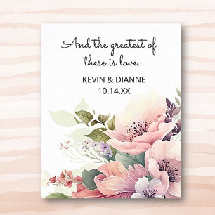 Póster Keepsake Boda Date Personalizado Love