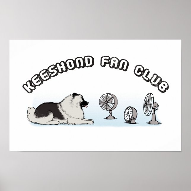 Póster Keeshond Fan Club (Frente)