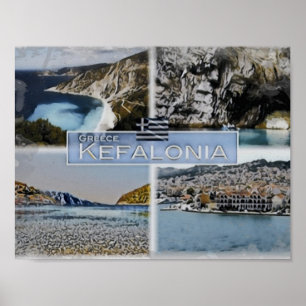 Póster Kefalonia - Grecia -
