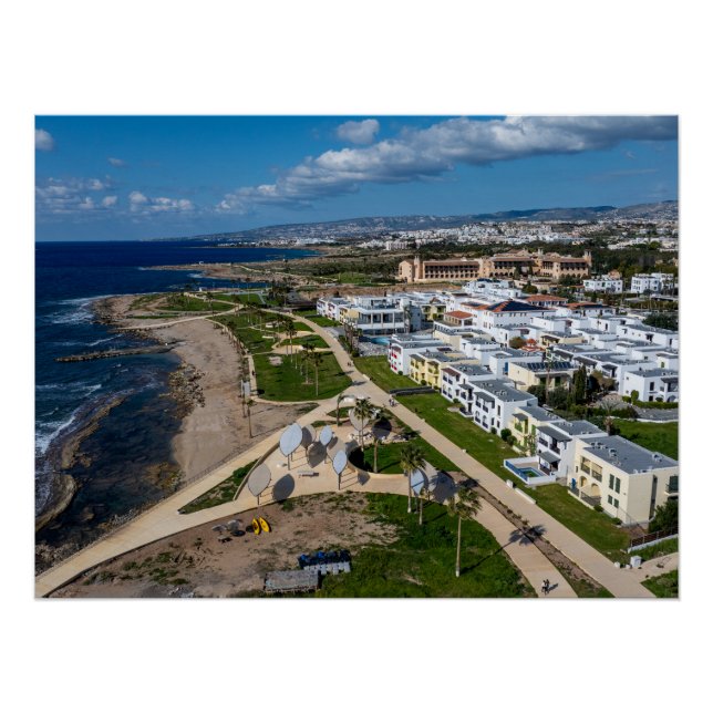 Póster Kefalos Beach Hotel, Paphos, Chipre (Anverso)