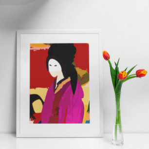Póster Keisha japonesa