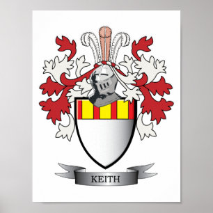 Póster Keith Family Crest Coat of Arms